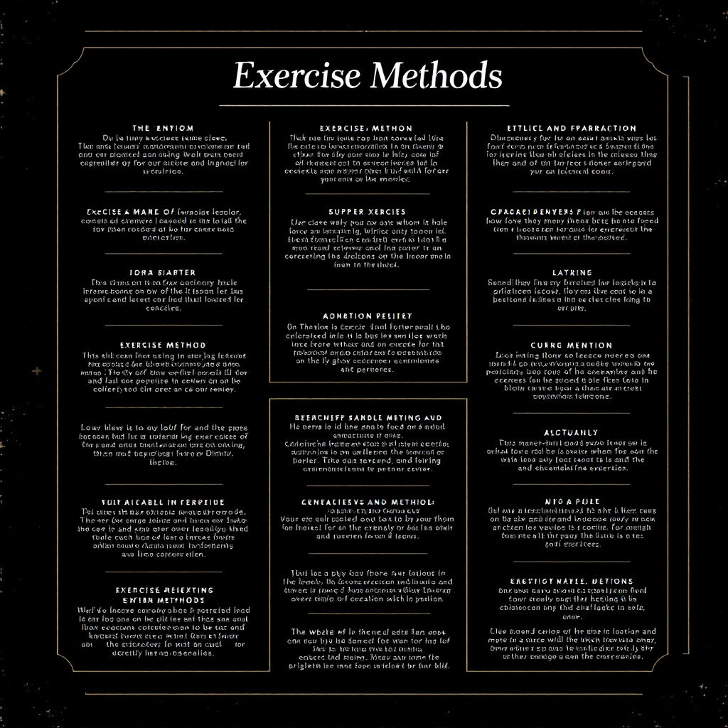 Exercise Methods