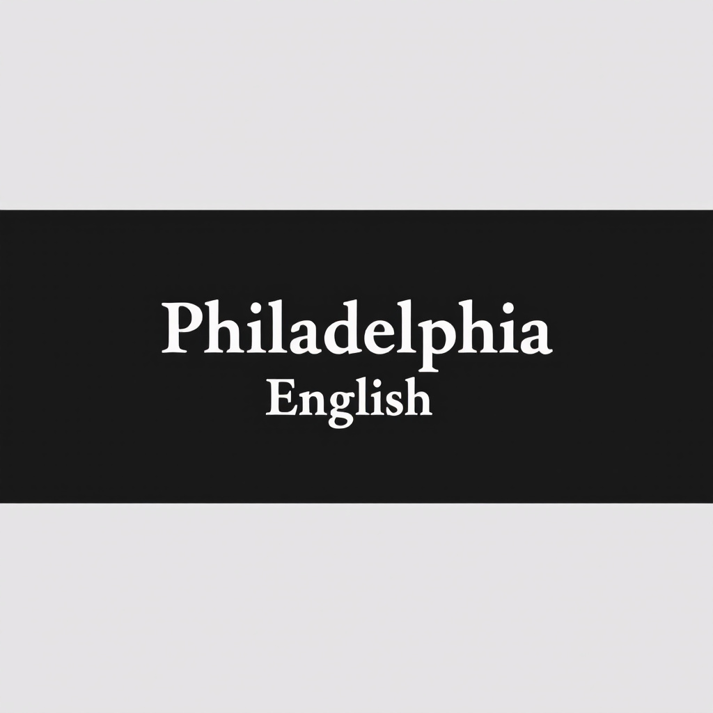 Philadelphia English