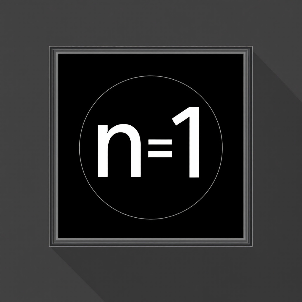 n=1