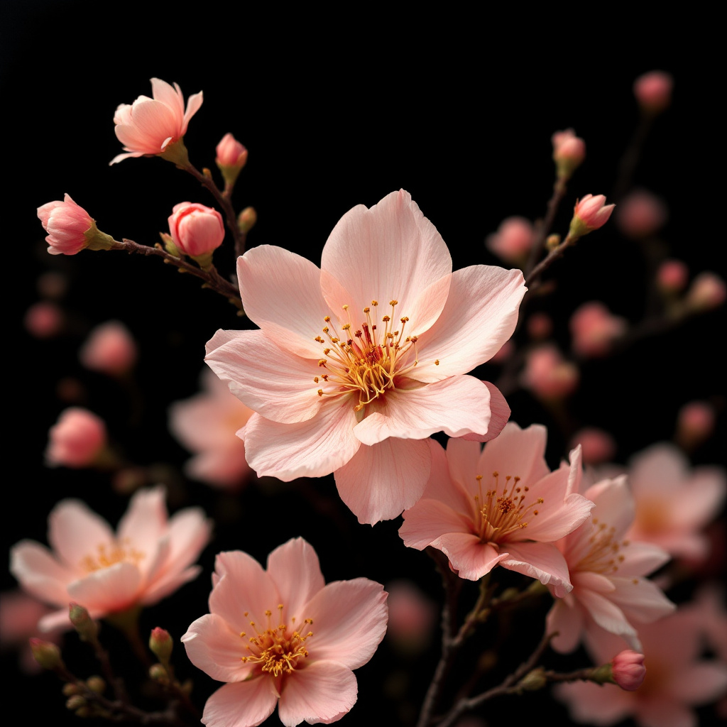 peach blossoms