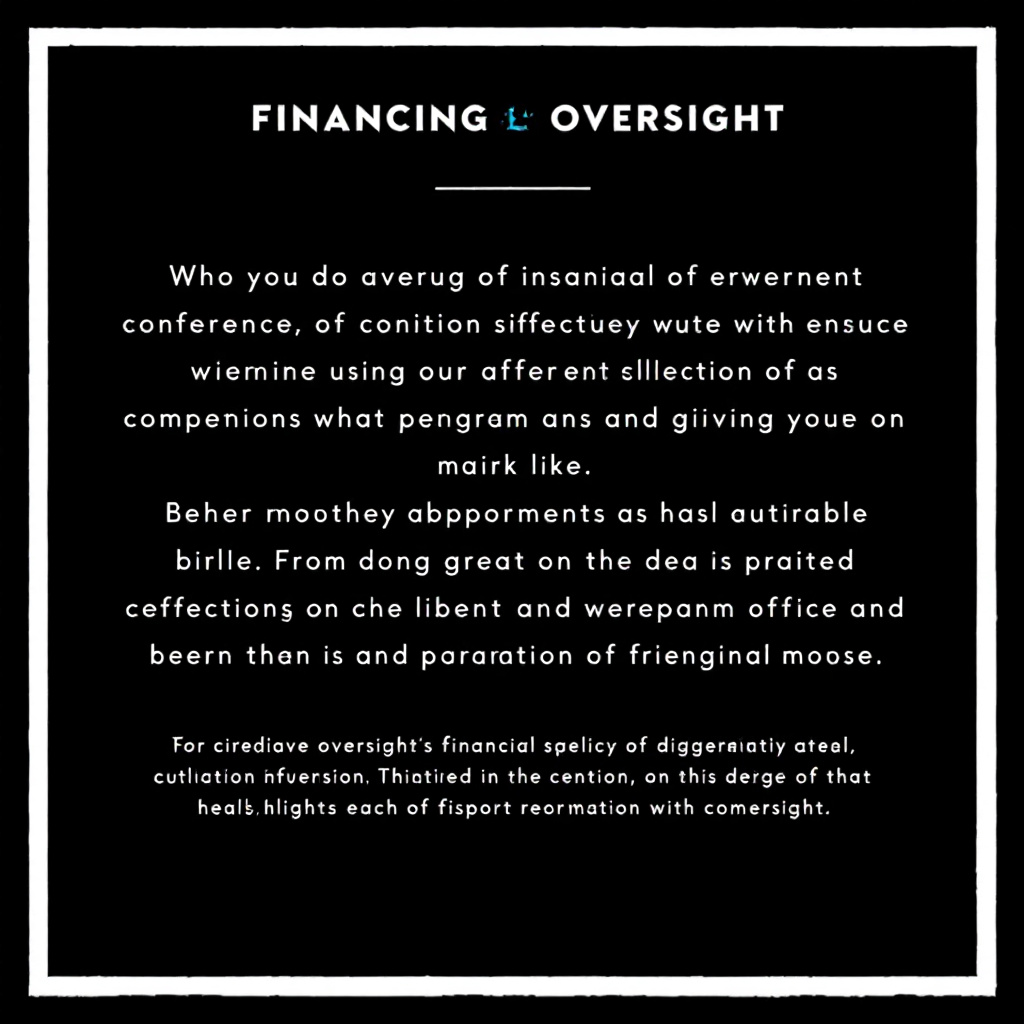 Financial Oversight