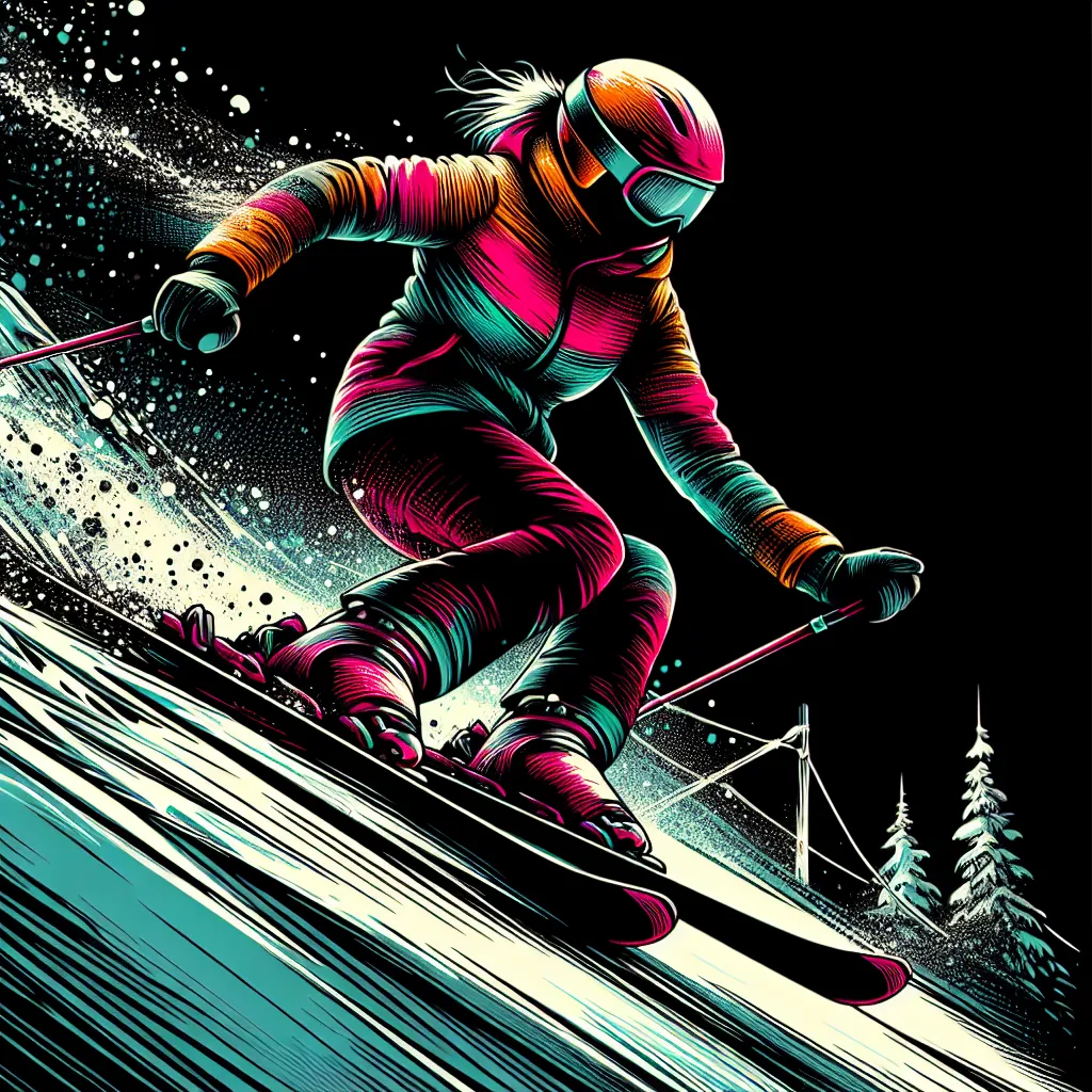 skiing